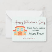 Thank You for Making School Happy Teacher Card ノートカード (正面)