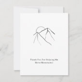 Thank You For Moving Mountains Quote Card ノートカード (正面)