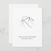 Thank You For Moving Mountains Quote Card  ポストカード (正面/裏面)