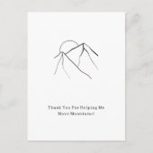 Thank You For Moving Mountains Quote Card  ポストカード (正面)