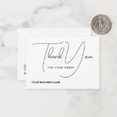 Thank you for order  ノートカード (正面/裏面インサイチュ)