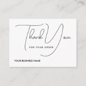 Thank you for order  ノートカード (正面)