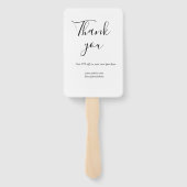 Thank you for order discount code website social b ハンドファン (裏面)