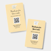 Thank you for order scan Review us business logo バッジ (正面＆裏面)