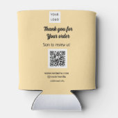Thank you for order scan Review us business logo 缶クーラー (裏面)