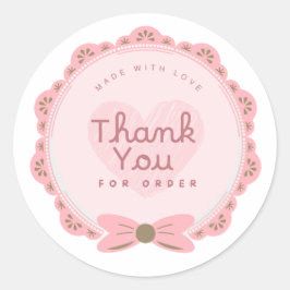 Thank You For Order Sticker ラウンドシール