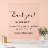 Thank you for purchase pink family business detail アクリルサイン (ウェディング)