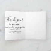 Thank you for purchase pink family business detail カード (内部)