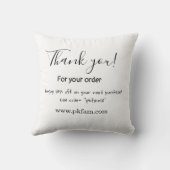 Thank you for purchase pink family business detail クッション (裏面)