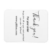 Thank you for purchase pink family business detail マグネット (横)