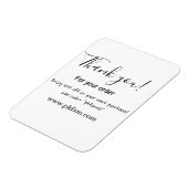 Thank you for purchase pink family business detail マグネット (左側)