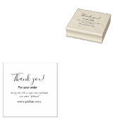 Thank you for purchase pink family business detail ラバースタンプ (押印)