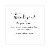 Thank you for purchase pink family business detail ラバースタンプ (インプリント)