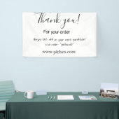 Thank you for purchase pink family business detail 横断幕 (トレードショー)