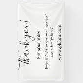 Thank you for purchase pink family business detail 横断幕 (縦)