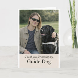 Thank You for Raising My Guide Dog – Black Lab カード