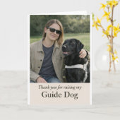 Thank You for Raising My Guide Dog – Black Lab カード (黄色い花)