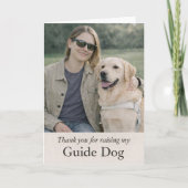 Thank You for Raising My Guide Dog – Puppy Raiser  カード (正面)