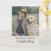 Thank You for Raising My Guide Dog – Puppy Raiser  カード (黄色い花)