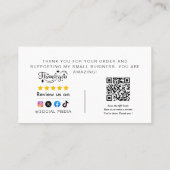  Thank You For Shopping  名刺 (裏面)