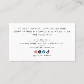  Thank You For Shopping  名刺 (裏面)