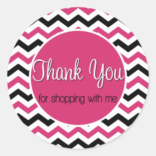 Thank you for shopping with me ラウンドシール (正面)