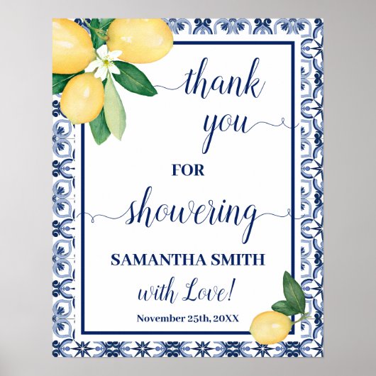 Thank you for Showering Bride Mediterranean Shower ポスター (正面)