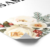 Thank You for Showering Bride Winter Shower ポスター (角)