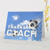 Thank You for Soccer Coach カード (黄色い花)