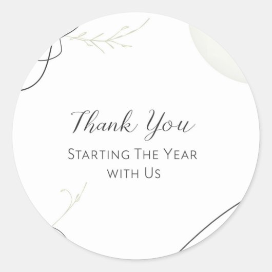 Thank You for Starting The Year with Us ラウンドシール (正面)
