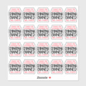 Thank You for Supporting Chingona Owned Business シール (シート)