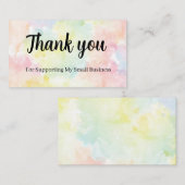 Thank You for Supporting My Business Card 名刺 (正面/裏面)