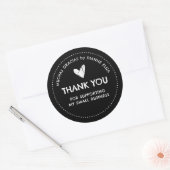 Thank You For Supporting My Small Business ラウンドシール (封筒)