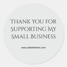 Thank You for Supporting My Small Business  ラウンドシール