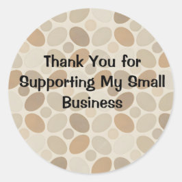 Thank You for Supporting My Small Business Sticker ラウンドシール