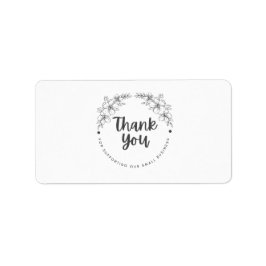 Thank You for Supporting My Small Business Sticker ラベル