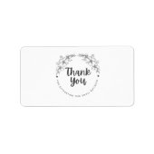 Thank You for Supporting My Small Business Sticker ラベル (正面)