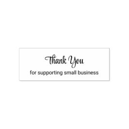 Thank You for Supporting Small Business Template セルフインキングスタンプ