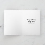 Thank You for the Walksドッグウォーカー カード (内部)