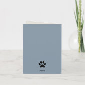 Thank You For Watching Our Dog Photo Card サンキューカード (裏面)