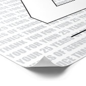 Thank you for your 25 Years of Service ポスター (角)