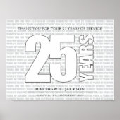 Thank you for your 25 Years of Service ポスター (正面)