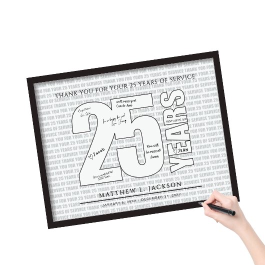 Thank you for your 25 Years of Service ポスター