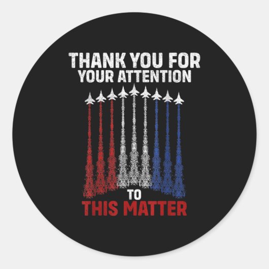 Thank You For Your Attention To This , Funny  ラウンドシール (正面)