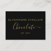 Thank You For Your Order Black Gold Chocolate 名刺 (正面)