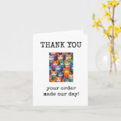 Thank You For Your Order Card カード (黄色い花)