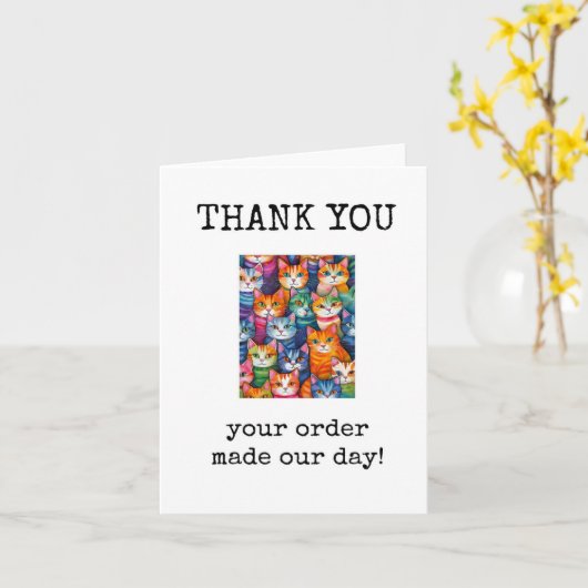Thank You For Your Order Card カード (黄色い花)