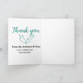 Thank you for your order leaf website company name カード (内部)