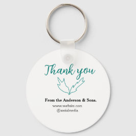 Thank you for your order leaf website company name キーホルダー