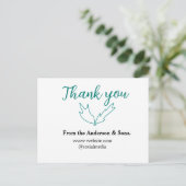 Thank you for your order leaf website company name シーズンポストカード (スタンド正面)